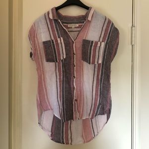 Striped button up shirt